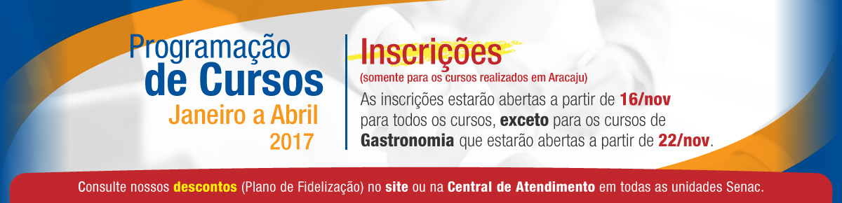 Slider Cursos a partir de Novembro