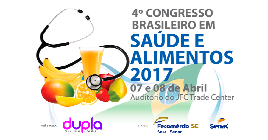 Senac apoia o 4º Congresso Brasileiro em Saúde e Alimentos