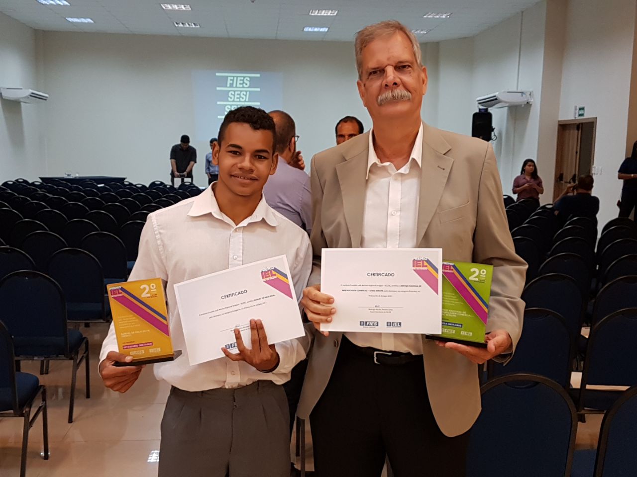 Senac e aluno recebem Prêmio IEL de Estágio