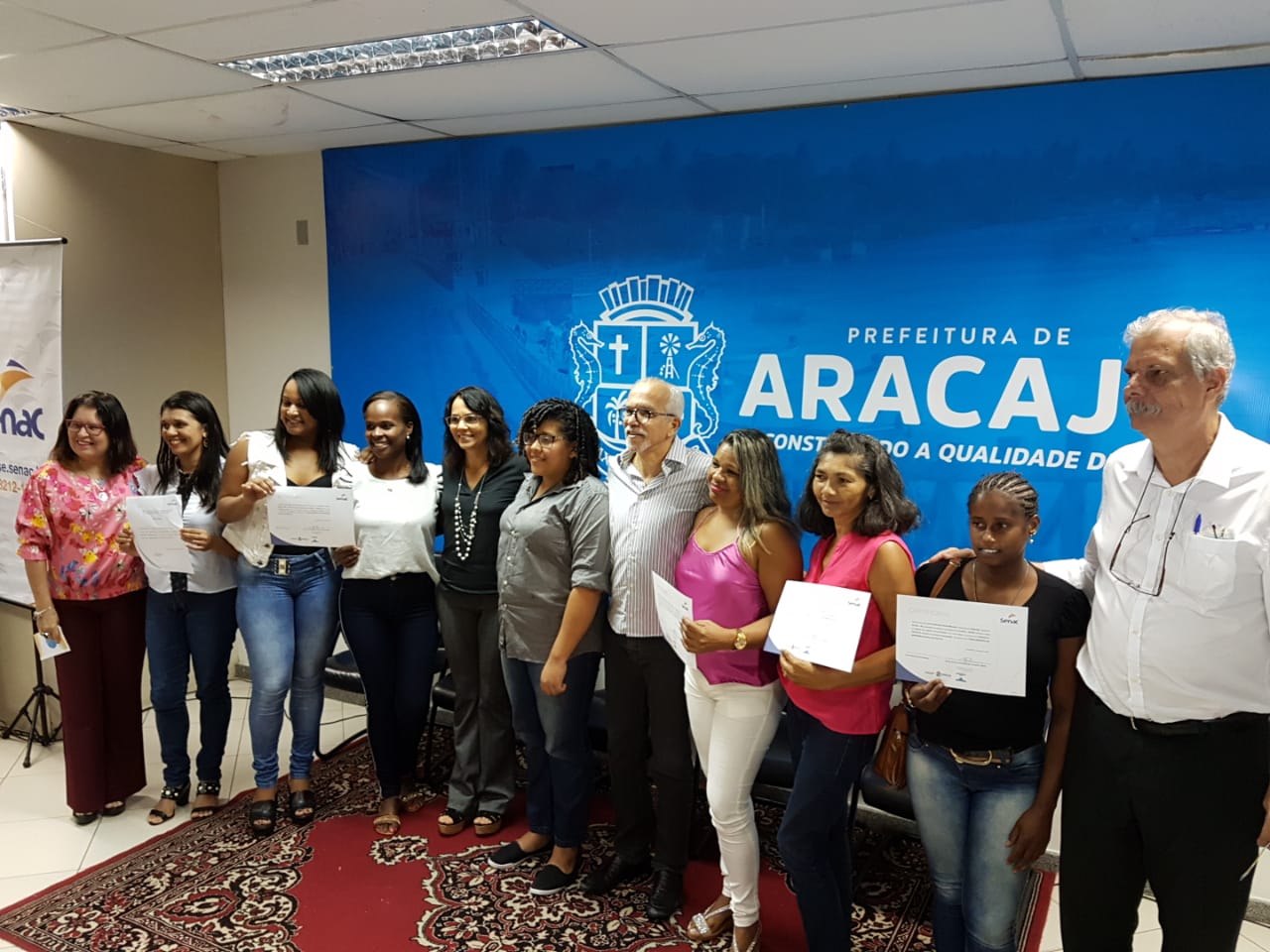 Senac e Prefeitura de Aracaju entregam certificados para mais de 100 alunos