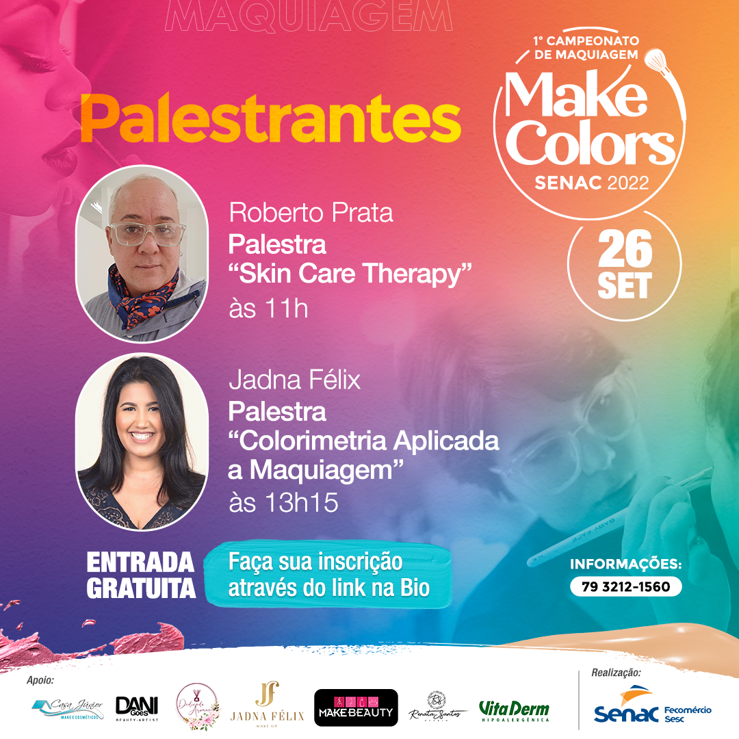 1º Campeonato de Beleza Make Colors do Senac/SE acontece dia 26