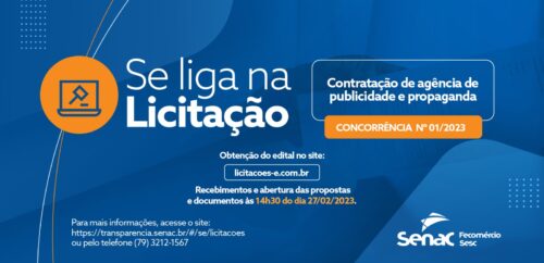 Senac/SE publica edital de licitação para agência de publicidade