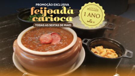 Restaurante Escola Senac Bistrô comemora um ano de reinaugurado com promoção da feijoada