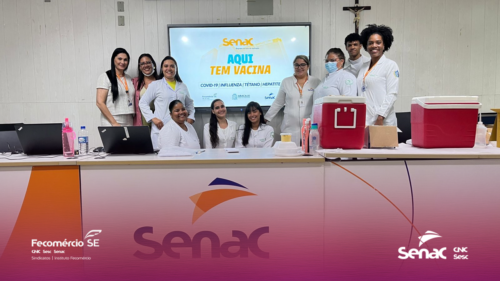 Senac promove vacinação de colaboradores e alunos em parceria com a Saúde de Aracaju