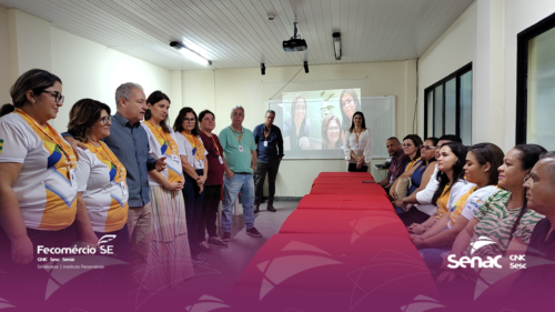 Equipe Senac SE reúne famílias de alunas que participam das competições de educação profissional