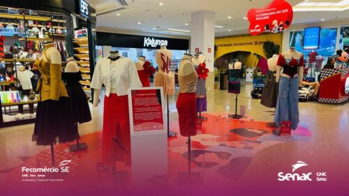 Projeto Integrador “Coragem de ser mulher” apresenta exposição de Moda no Shopping Riomar