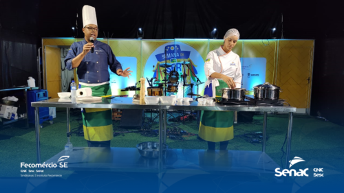 Aula show de gastronomia faz o público interagir sobre a sergipanidade