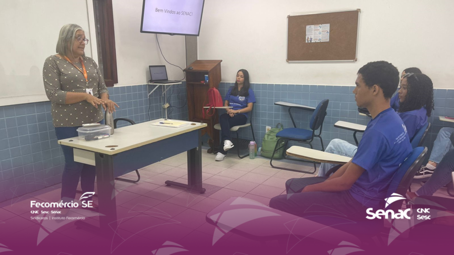 Turma de Gestão de Marketing Digital do Senac realiza atividade prática na unidade de Aracaju