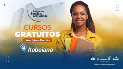 Senac abre inscrições para cursos gratuitos em Itabaiana