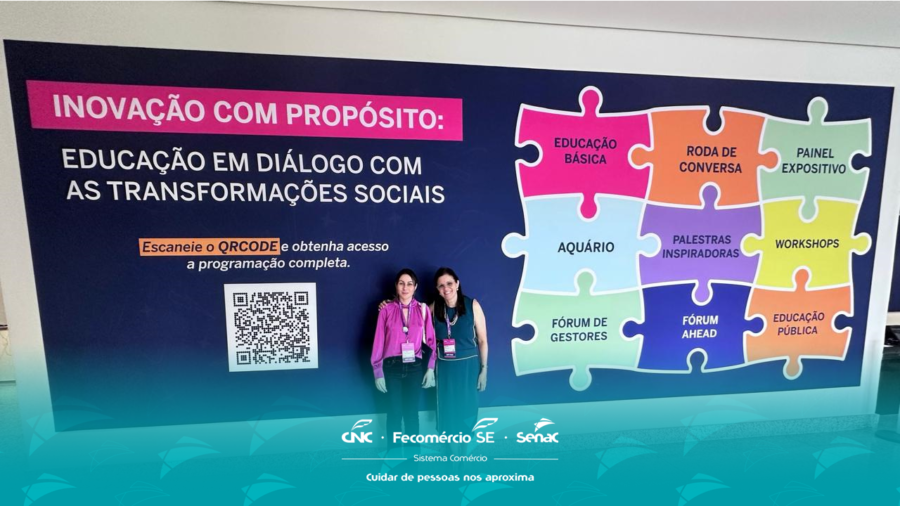 Gerente e assessora educacionais do Senac Sergipe participam da Feira Bett 2024