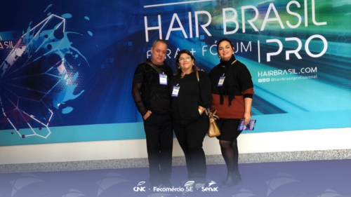 Instrutores de Beleza do Senac Sergipe participam da Hair Brasil em São Paulo