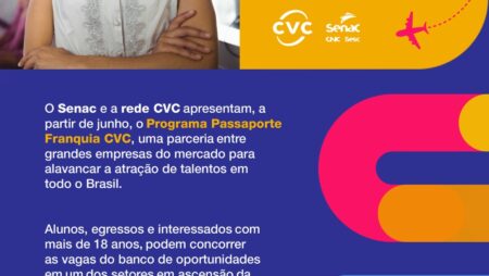 Senac Nacional se junta à CVC em programa de empregabilidade em turismo 