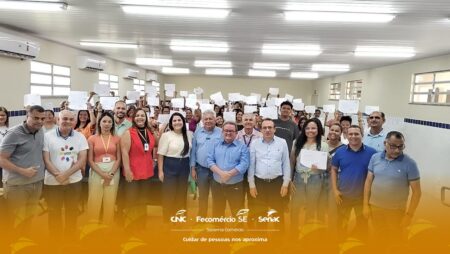 Senac faz entrega de cerca de 150 certificados de qualificação em Estância