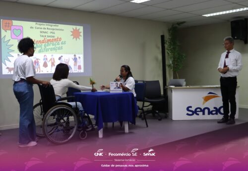 Alunos do curso de recepcionista apresentam projeto integrador focado na inclusão social