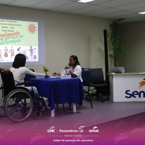 Alunos do curso de recepcionista apresentam projeto integrador focado na inclusão social