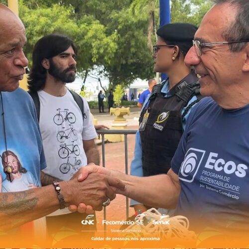 Semana S: Senac SE faz entrega de tênis a pessoas em situação de vulnerabilidade social