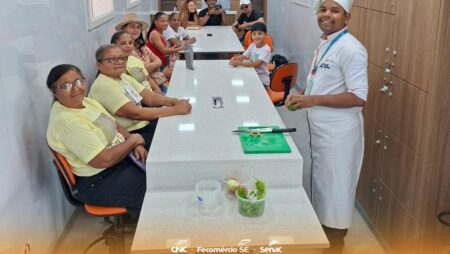 Senac Sergipe promove aulas shows de gastronomia em feira de agronegócios