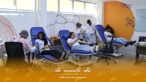 Senac Sergipe participa de campanha de doação de sangue 