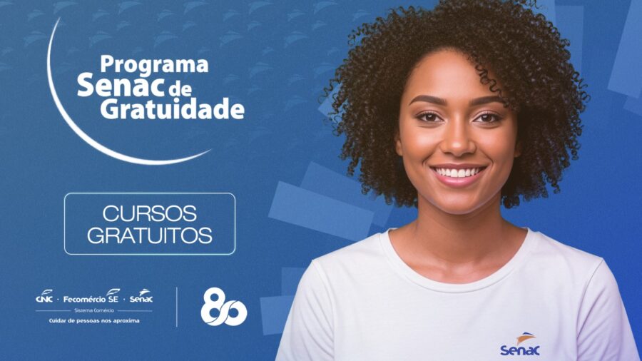 Senac Sergipe oferta 301 vagas para cursos gratuitos. Inscreva-se!