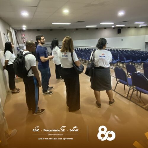 Alunos do Senac Sergipe fazem visita técnica ao Centro de Convenções AM Malls 