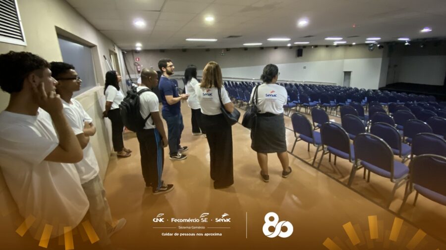 Alunos do Senac Sergipe fazem visita técnica ao Centro de Convenções AM Malls 