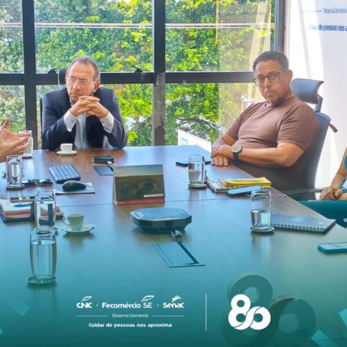 Diretor do Senac SE recebe visita institucional de representantes do Ecossistema Local de Inovação