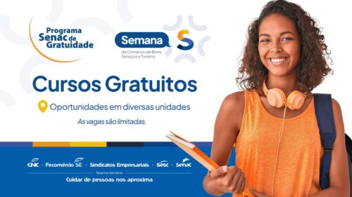 Semana S 2026: Senac Sergipe disponibiliza 725 vagas de cursos gratuitos