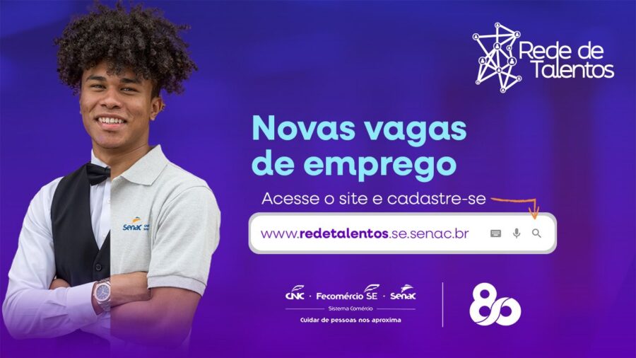 Portal Rede de Talentos disponibiliza 67 vagas de emprego para egressos do Senac Sergipe    