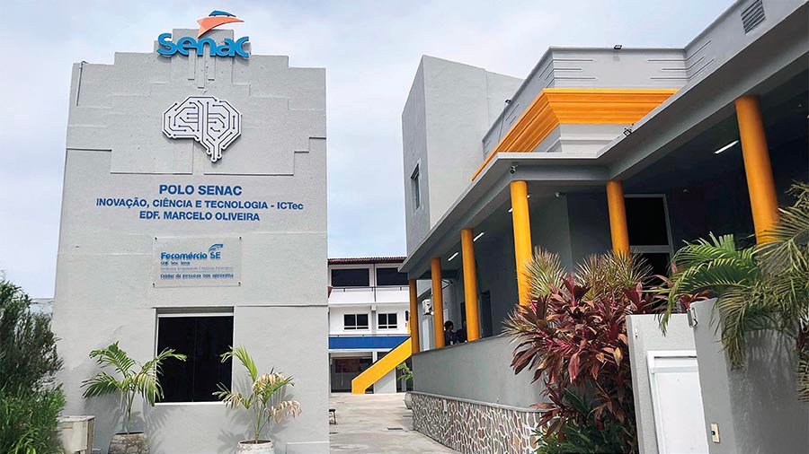 Fachada da unidade Polo SENAC Inovação, Ciência e Tecnologia – ICTec