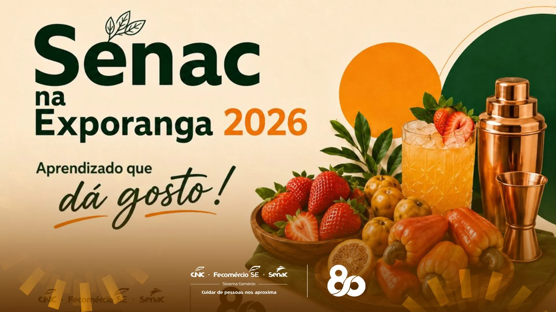  Senac leva técnicas de coquetelaria regional e qualificação profissional para a 3ª Exporanga